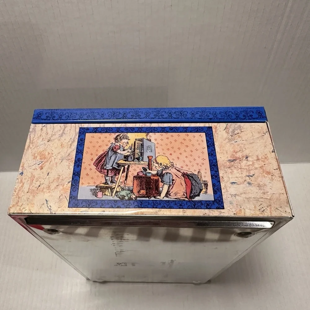 VTG E. Otto Schmidt‎ Large Biscuit Tin Cookie Sandwich Box West Germany Nurnberg